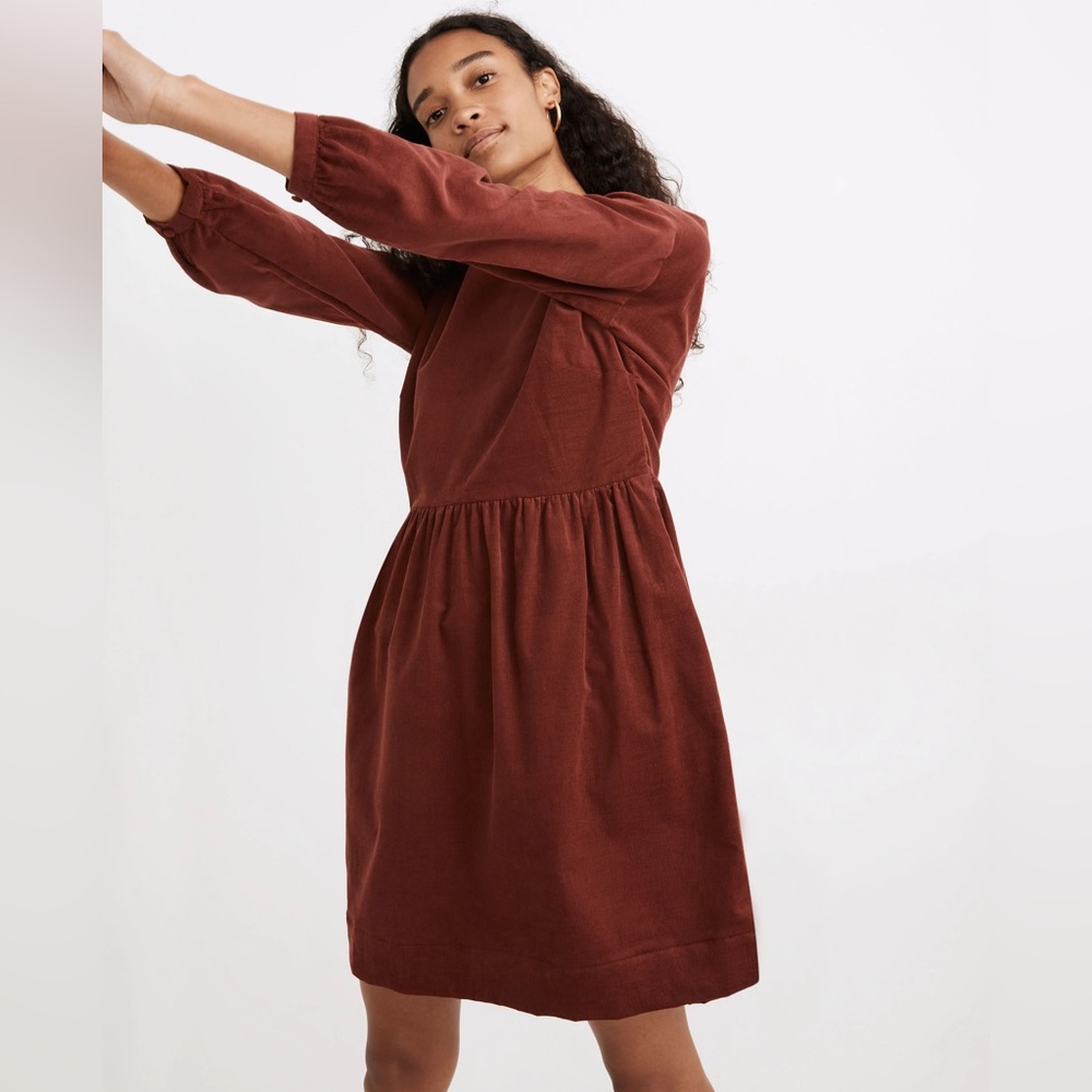 Madewell Corduroy Relaxed Mini Dress